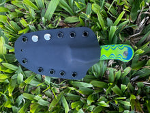 Load image into Gallery viewer, EDC Skinner_G10 handle (Textured grip-Green & Blue )