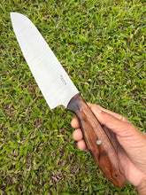 Load image into Gallery viewer, Santoku_Curly Koa wood handle