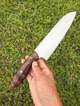 Load image into Gallery viewer, Santoku_Curly Koa wood handle