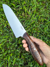 Load image into Gallery viewer, Santoku_Curly Koa wood handle