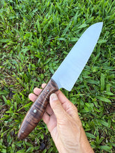 Load image into Gallery viewer, Santoku_Curly Koa wood handle (A)