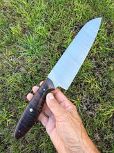 Load image into Gallery viewer, Santoku_Curly Koa wood handle (A)