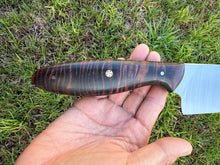 Load image into Gallery viewer, Santoku_Curly Koa wood handle (A)