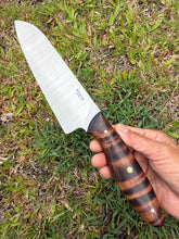 Load image into Gallery viewer, Santoku_Curly Koa wood handle (B)