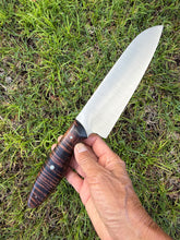 Load image into Gallery viewer, Santoku_Curly Koa wood handle