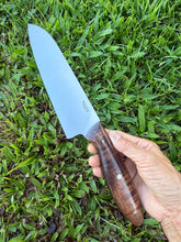 Load image into Gallery viewer, Santoku_Curly Koa wood handle (D)
