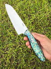 Load image into Gallery viewer, Santoku_Paua handle