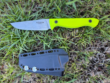 Load image into Gallery viewer, Sketto_G10 handle with Kydex seath (Neon Yerrow)