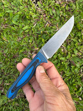 Load image into Gallery viewer, Sketto_G10 handle with Kydex seath (Blue & Black)