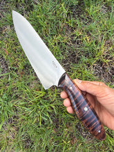 Load image into Gallery viewer, 8"Chef_Curly Koa wood handle
