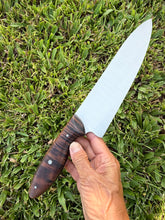 Load image into Gallery viewer, 8"Chef_Curly Koa wood handle
