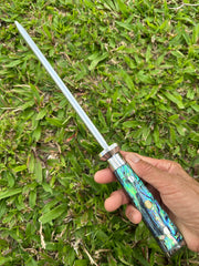 10” Diamond Sharpener w/Paua handle