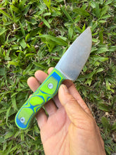 画像をギャラリービューアに読み込む, EDC スキナー_G10 ハンドル (テクスチャードグリップ - グリーン &amp; ブルー)
