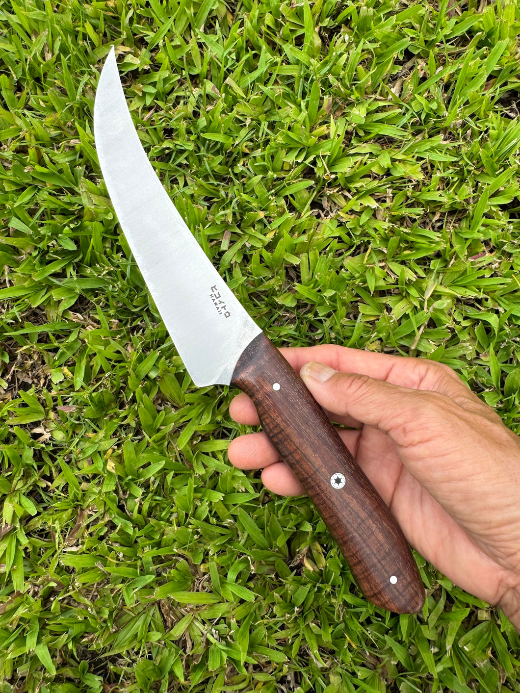 'Eka Large_Curly Koa wood handle