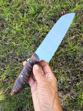Load image into Gallery viewer, 6" Santoku_Curly Koa wood handle
