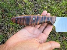 Load image into Gallery viewer, 6" Santoku_Curly Koa wood handle
