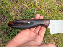 Load image into Gallery viewer, 6" Santoku_Curly Koa wood handle
