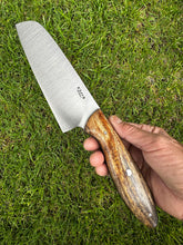 Load image into Gallery viewer, 6&quot; Santoku_Mango wood handle
