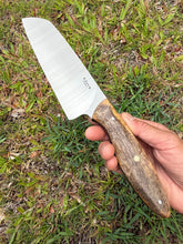 Load image into Gallery viewer, 6" Santoku_Mango wood handle
