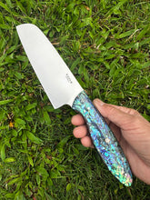 Load image into Gallery viewer, 6" Santoku_Paua handle
