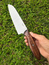Load image into Gallery viewer, Santoku_Curly Koa wood handle
