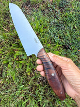 Load image into Gallery viewer, Santoku_Curly Koa wood handle
