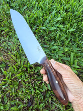 Load image into Gallery viewer, Santoku_Curly Koa wood handle (A)
