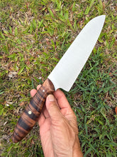 Load image into Gallery viewer, Santoku_Curly Koa wood handle (A)
