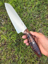 Load image into Gallery viewer, Santoku_Curly Koa wood handle
