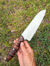 Load image into Gallery viewer, Santoku_Curly Koa wood handle (B)
