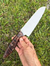 Load image into Gallery viewer, Santoku_Curly Koa wood handle
