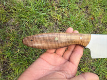 Load image into Gallery viewer, Santoku_Curly Koa wood handle (White Koa)
