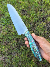 Load image into Gallery viewer, Santoku_Paua handle
