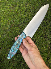 Load image into Gallery viewer, Santoku_Paua handle
