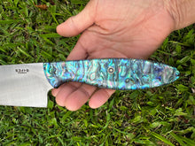 Load image into Gallery viewer, Santoku_Paua handle
