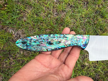 Load image into Gallery viewer, Santoku_Paua handle
