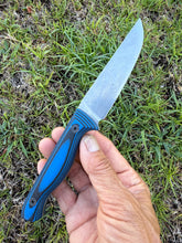 Load image into Gallery viewer, Sketto_G10 handle with Kydex seath (Blue &amp; Black)
