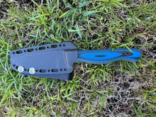 Load image into Gallery viewer, Sketto_G10 handle with Kydex seath (Blue &amp; Black)
