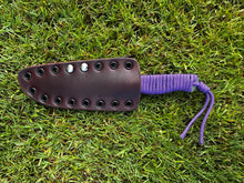 Load image into Gallery viewer, Sketto Lite with Purple Paracord (Flat Sheath)
